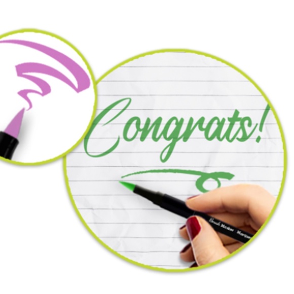 New 4 pcs Soft Brush Markers Pastel Colors - Picture 6 of 7